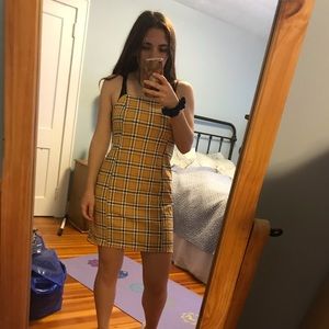 urban outfitters plaid dress